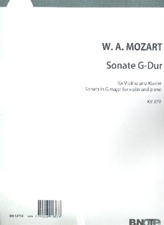 Sonate G-Dur KV379 fr Violine und Klavier