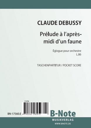 Prlude  l'aprs-midi d'un faune fr Orchester Studienpartitur