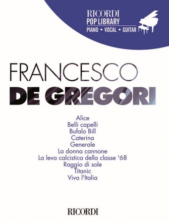 Francesco de Gregori for piano/vocal/guitar Songbook