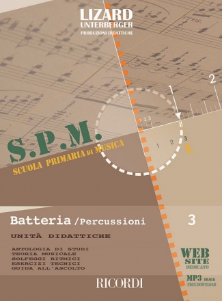 Giovanni Damiani, Batteria e percussioni (Unit didattiche) - vol. 3 Drum Set and Percussion Buch + Online-Audio