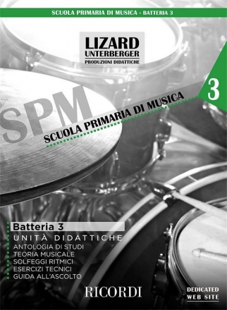 Batteria e percussioni vol. 3 (Unit didattiche) Drum Set and Percussion Book & Audio-Online