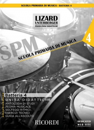 Batteria e percussioni vol. 4 (Unit didattiche) Drum Set and Percussion Book & Audio-Online