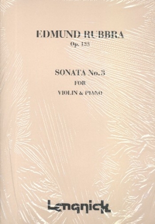 Sonata no.3 op.133 for violin and piano