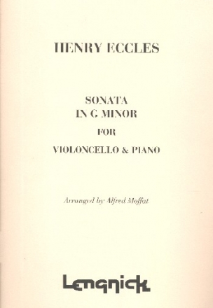 Sonata g minor for violoncello and piano