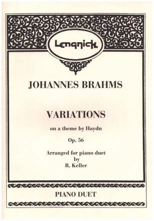 Variations on a Theme by Haydn op.56 for piano 4 hands