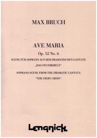 Ave maria op.52,6 for high voice and piano