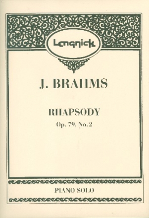 Rhapsody op.79,2 for piano