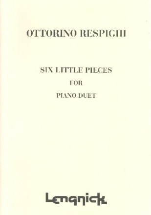 6 little Pieces for piano 4 hands score