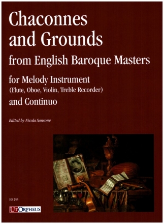 Chaconnes and Grounds from english Baroque Masters for melody instrument and Bc