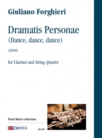 Dramatis Personae (Dance, dance, dance) for clarinet and string quartet score and parts