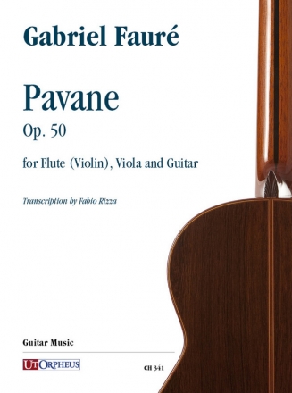 Pavane op.50 for flute (violin), viola and guitar score and parts