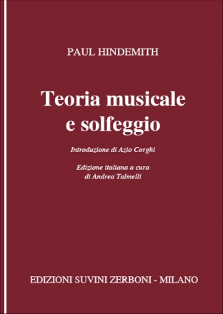 Paul Hindemith, Teoria Musicale E Solfeggio  Partitur