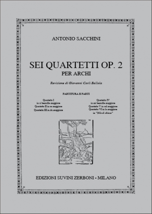 Quartetto III In Do Maggiore Streichquartett Partitur + Stimmen