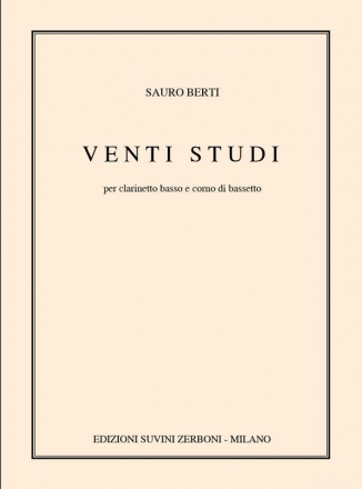 20 Studi per Clarinetto per clarinetti basso e corno di bassetto