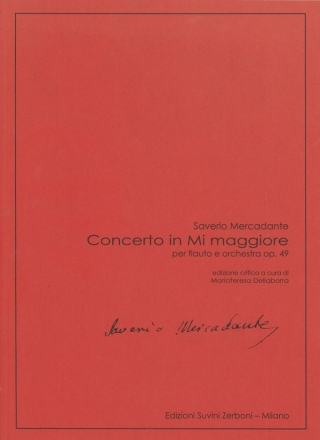 Concerto in Mi maggiore Op.49 Flute and Orchestra Partitur