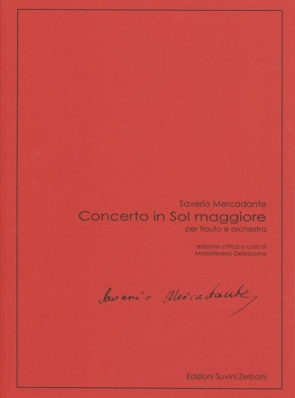 Concerto in Sol maggiore Flute and Orchestra Partitur