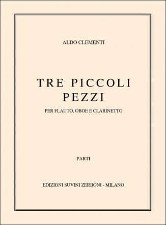 Aldo Clementi, Tre Piccoli Pezz Woodwind Ensemble Partitur-Set