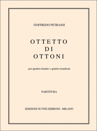 Goffredo Petrassi, Ottetto Di Otton Blechblserensemble Partitur