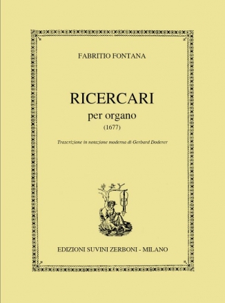 F. Fontana, Dodici Ricercari Per Organo Orgel Partitur