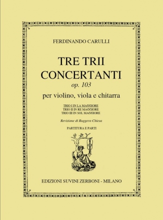 3 Trii concertante op. 103 no.1 per violin, viola e chitarra Partitur