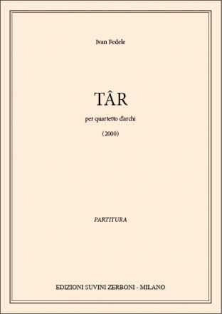 Tar per quartetto d'archi Partitur