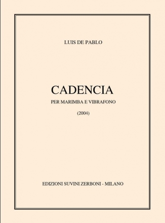 Cadencia (2004)  per marimba e vibrafono