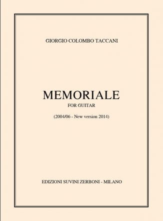 Memoriale (2004/2006)  Per Chitarra Partitur