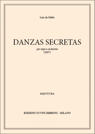 Danzas Secretas per arpa e orchestra partitura