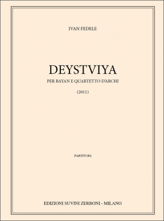 Deystivya (Pa) per bayan e quartetto d'archi Partitur