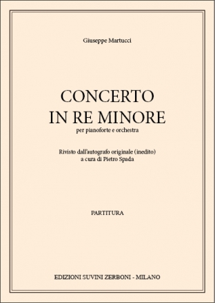 Giuseppe Martucci, Concerto in Re Minore Klavier und Orchester Partitur