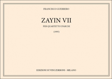 Zayin VII Streichquartett Partitur