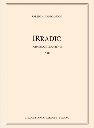 Irradio per cinque strumenti Partitur