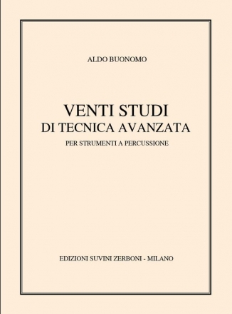 20 studi di tecnica avanzata per strumnti a percussione