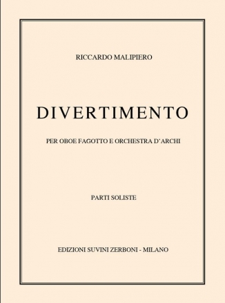 Riccardo Malipiero, Divertimento per oboe, fagotto e orchestra d'archi Stimme