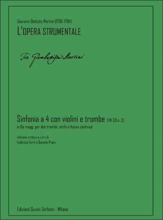 Sinfonia A Quattro Con Violini E Trombe(Hh. 2 Trumpet, Strings and Basso Continuo Partitur