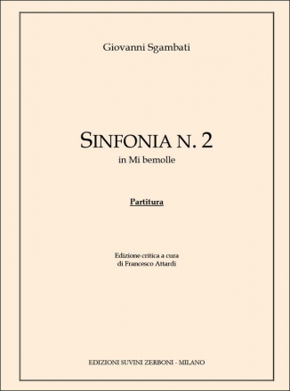 Sgambati Giovanni, Sinfonia n. 2 in mi bemolle Orchestra Partitur