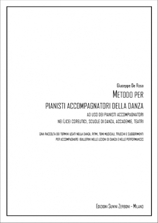 G. De Rosa, Manuale Per Pianisti Accompagnatori Della da nza  Partitur