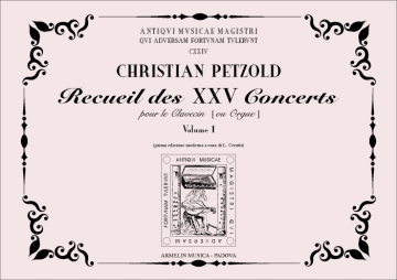 Petzold, Christian Recueil des XXV Concerts vol. 1.