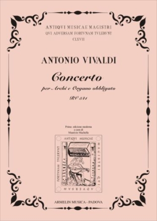 Vivaldi, Antonio Concerto per Organo obbl. e Archi RV 542