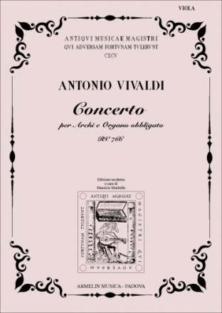 Vivaldi, Antonio Concerto per Organo obbl. e Archi RV 766