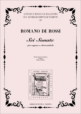 De Rossi, Romano 6 Sonate per Organo o Clavicembalo