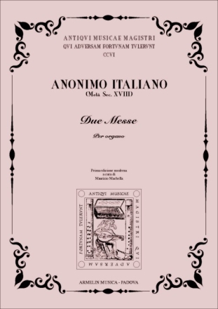 Anonimo Italiano 2 Messe per Organo