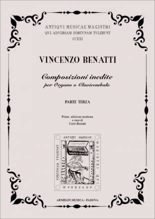 Benatti, Vincenzo Composizioni inedite per Organo vol. 3