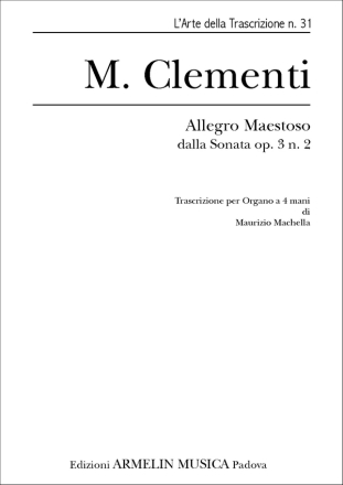 Clementi, Muzio Allegro maestoso. Trascrizione per Organo