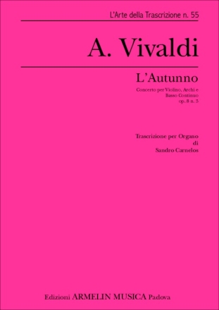 Vivaldi, Antonio L'Autunno. Trascrizione per Organo