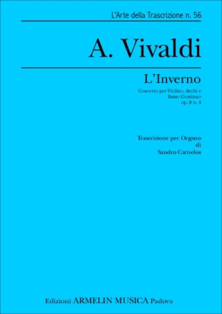 Vivaldi, Antonio L'Inverno. Trascrizione per Organo