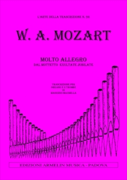 Mozart, Wolfgang Amadeus Molto allegro. Trascrizione per Organo e 2 Trombe