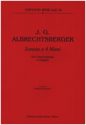 Sonata a 4 mani per clavicembalo (organo) a 4 mani partitura