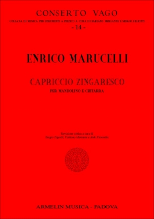 Capriccio Zingaresco per mandolino e chitarra partitura e parte di mandolino