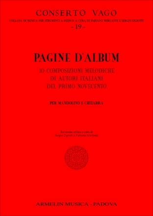 Autori Vari Pagine d'Album, volume 1. 10 Composizioni melodiche di autori italiani